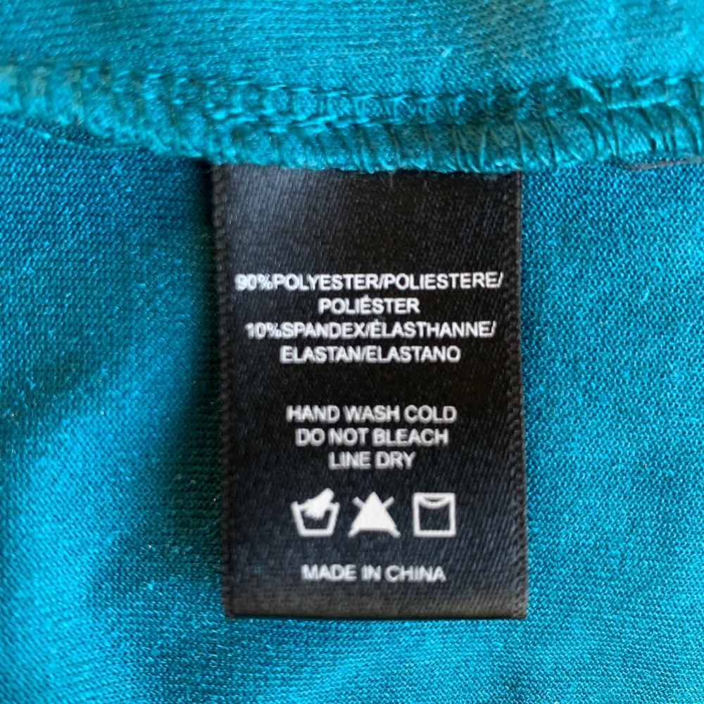 Sunday in Brooklyn deep teal velvet tie neck top/shirt - Picture 6 of 6